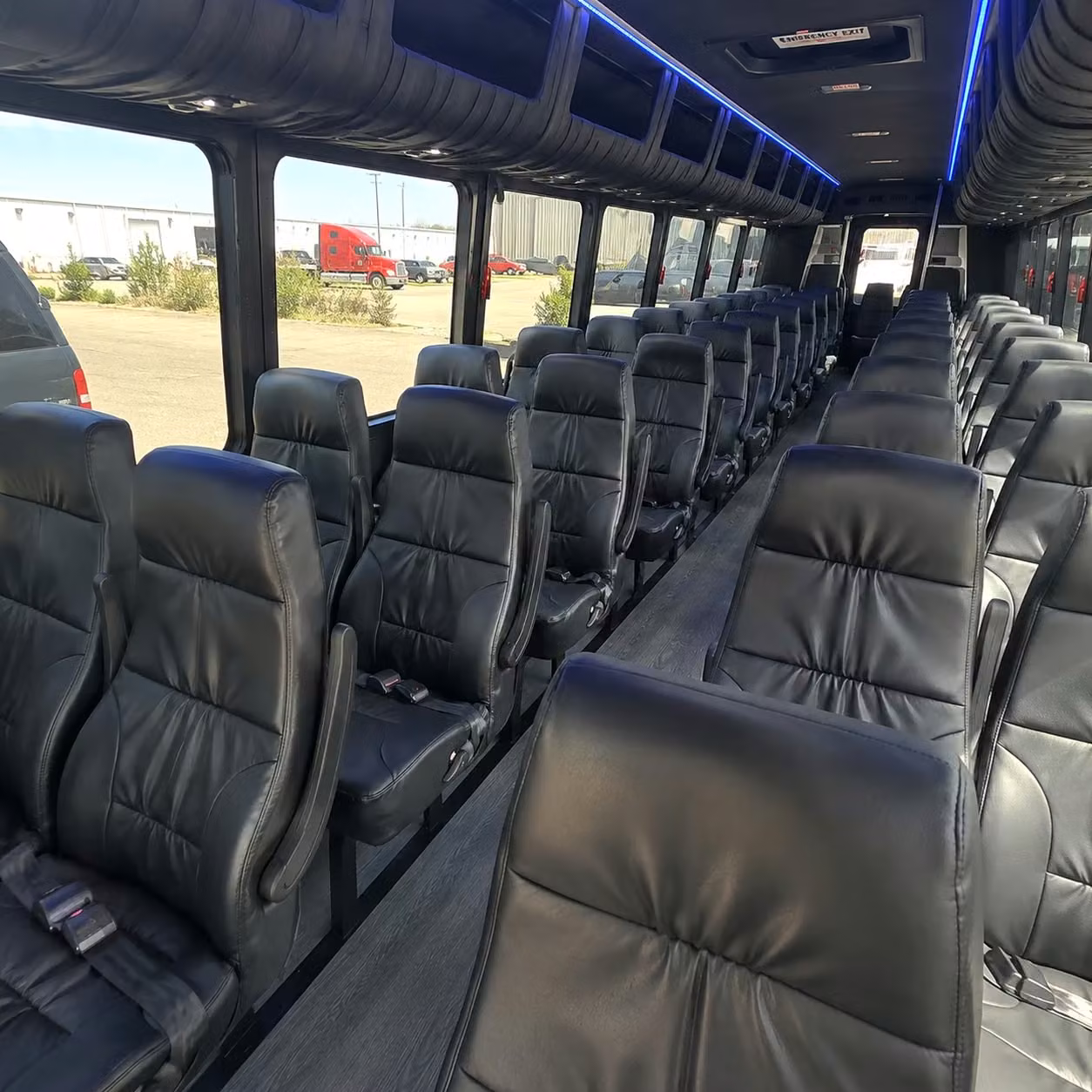35 passenger minibus inside