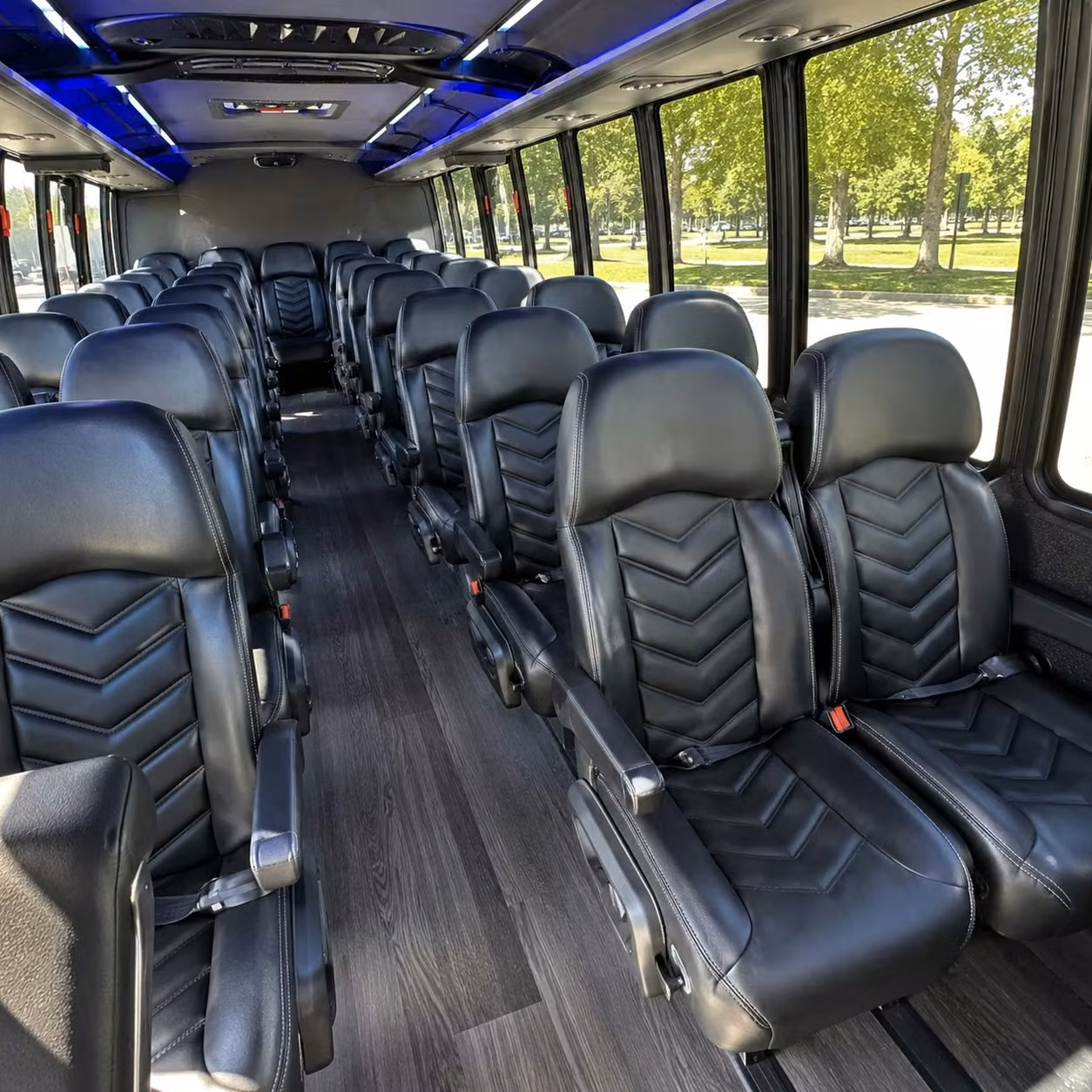 35 passenger minibus interior