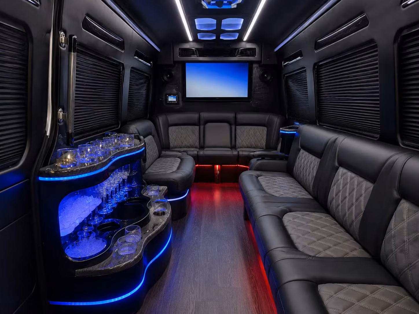 bus rental options for upland trips