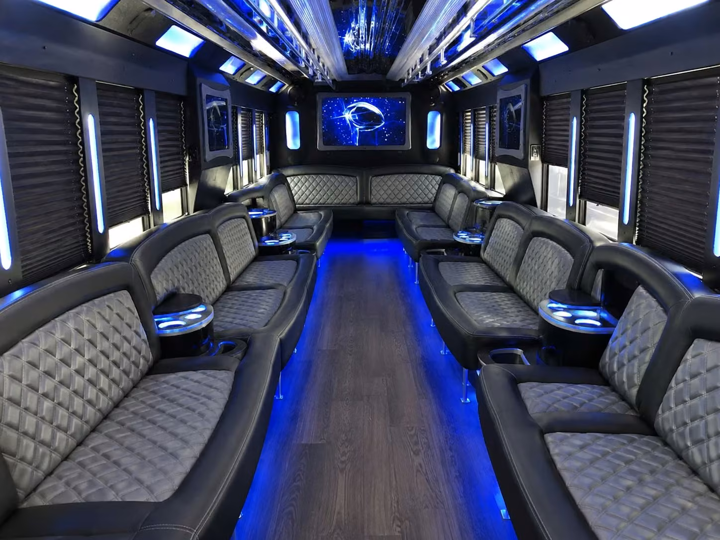 party buses for prom night in upland that make the ride part of the event
