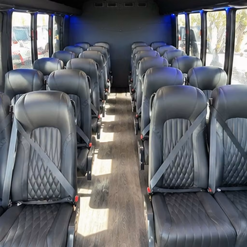 upland 28 passenger minibus rental